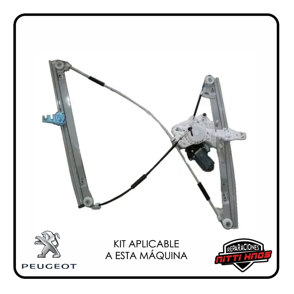 Kit Levanta Vidrios Peugeot 207 Delantera Electrica - 3