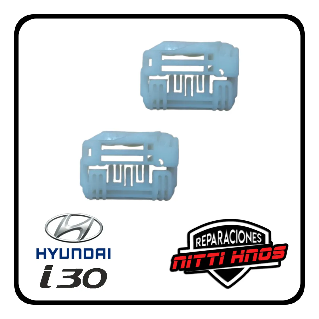 Juego Soporte P/ Maquina Levanta Vidrio Hyundai I-30 Derecho - 1