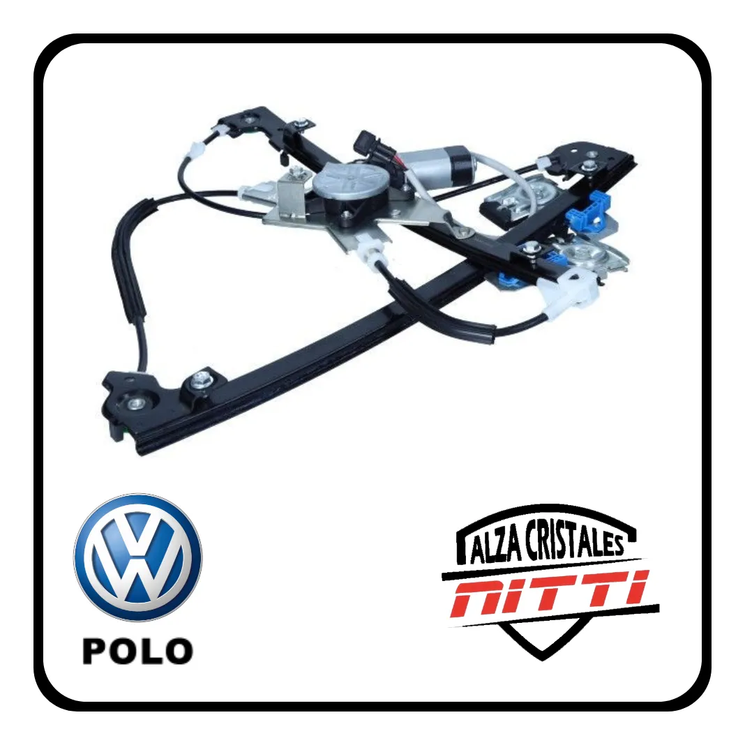 Juego De Soportes P/ Maquina Levantavidrio Vw Polo 96/10 Di - 2